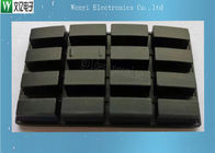 Czarna przewodząca 16-klawiszowa klawiatura z gumy silikonowej 50 stopni